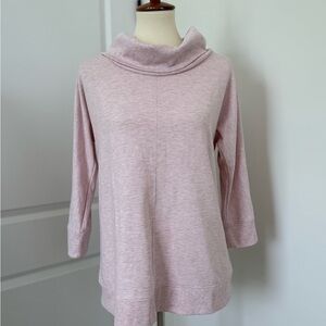Haven‎ Well Within Tunic Cowl Neck 3/4 Sleeve Pink Sweatshirt Size Small